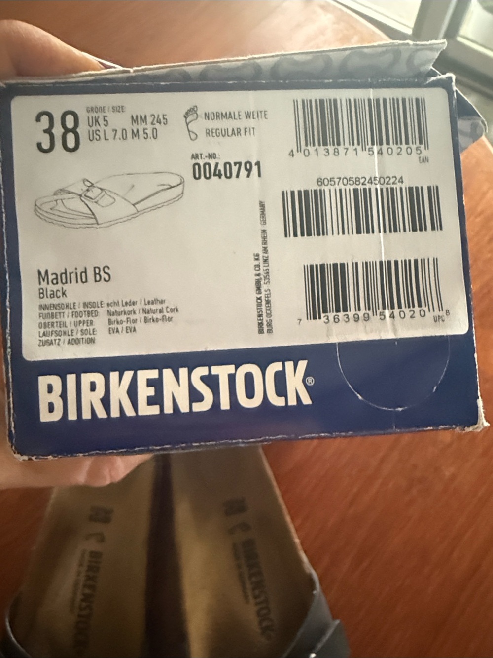Black Birkenstock Madrid Women’s Size 38 - never worn! - Picture 7 of 7